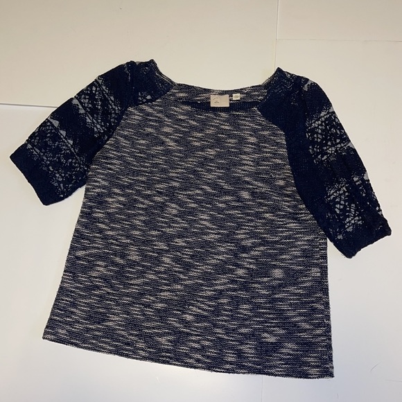 Anthropologie Postmark Blue Knit Top - Women’s Size Medium - Picture 2 of 6